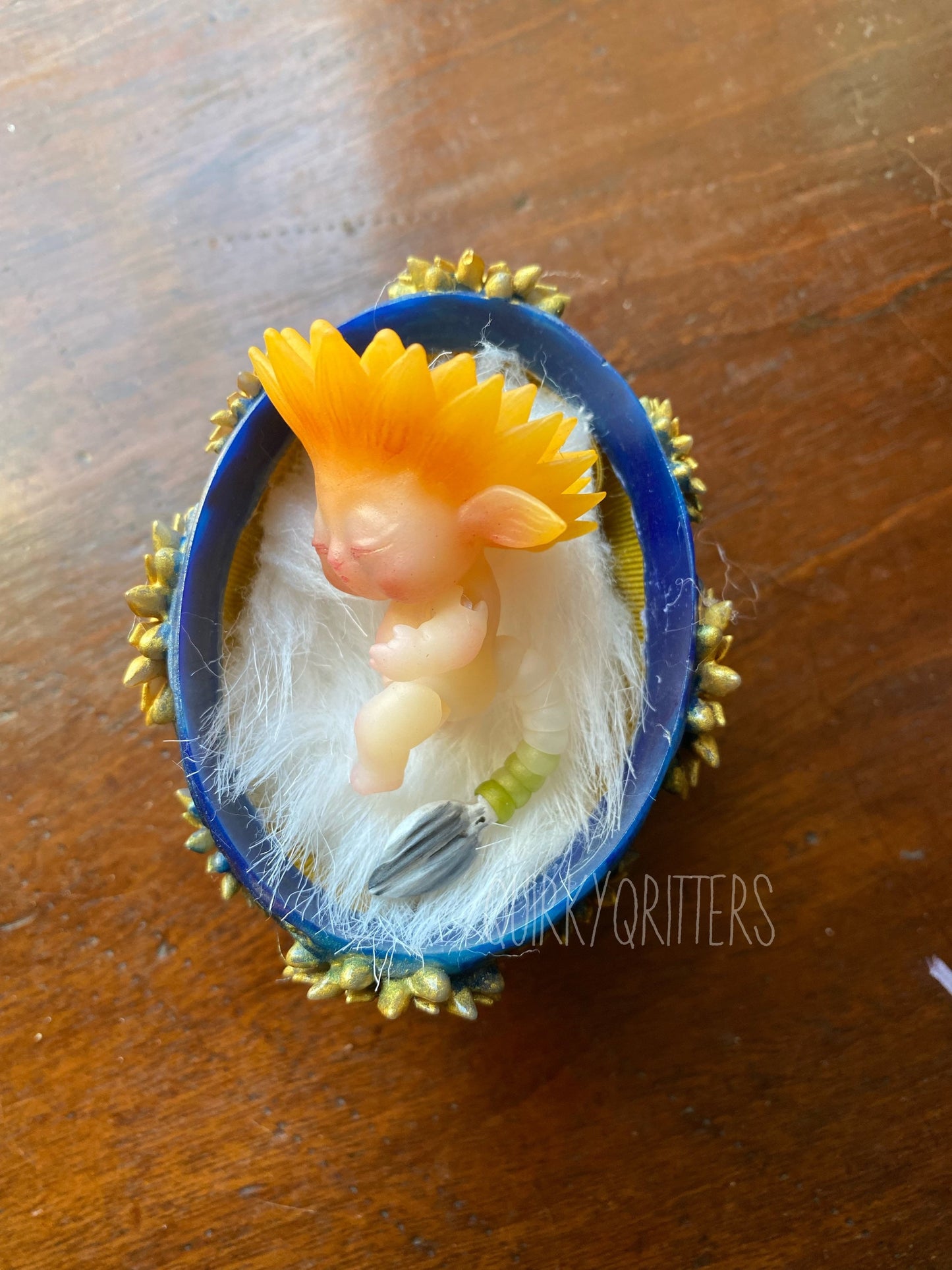 Sunflower Fairy Baby: a micro 3D Resin Printed Baby Doll