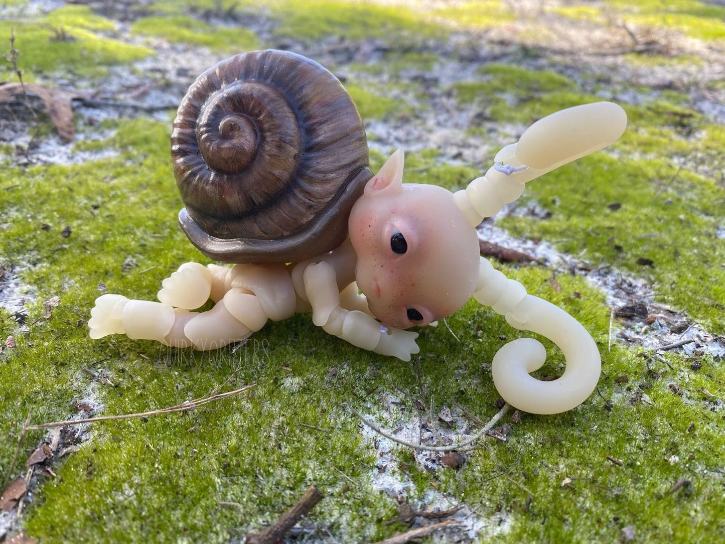 Snail: The Miniscule Mollusc 3D Printed Ball Jointed Doll