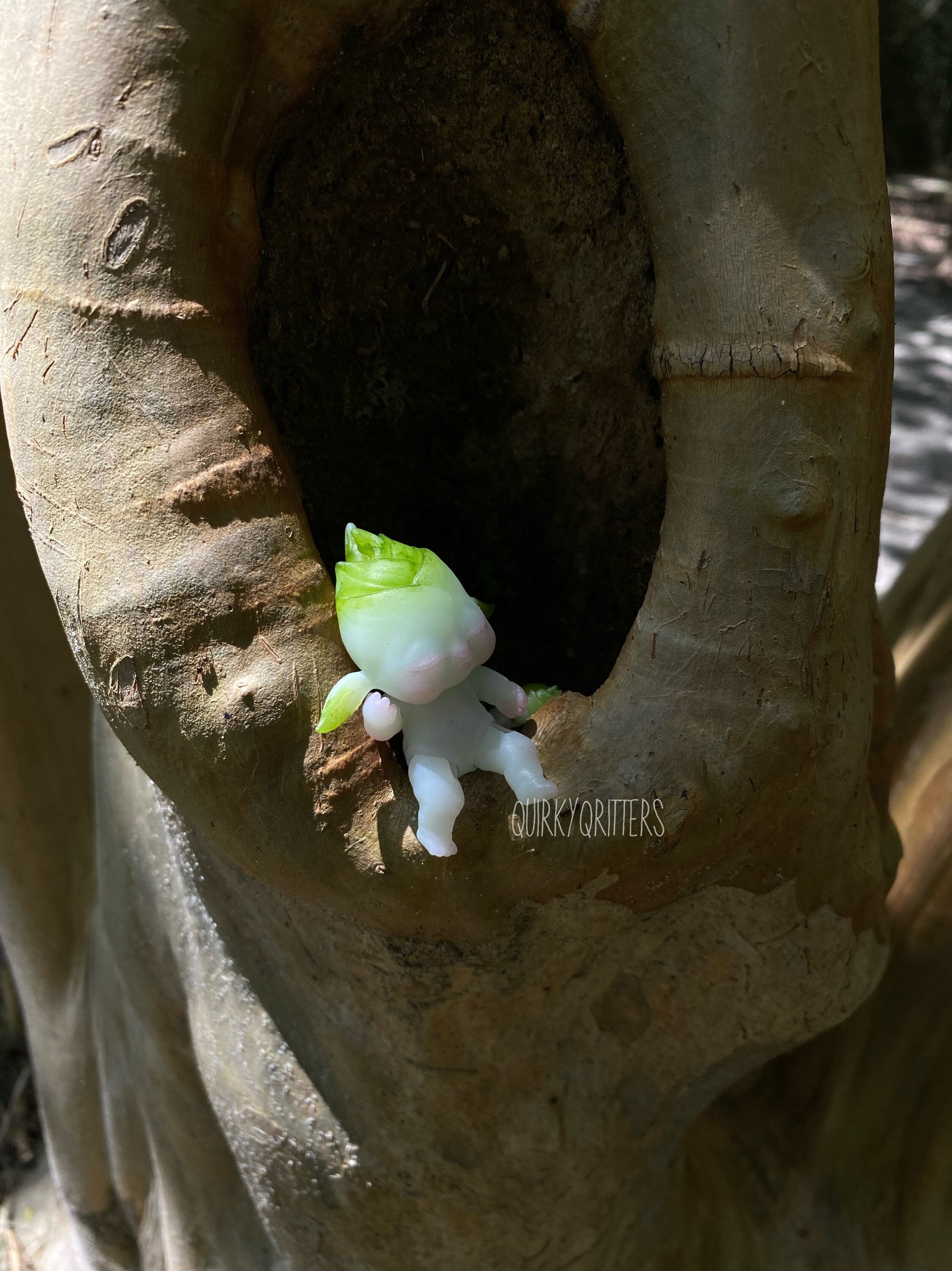 Bamboo Shoot Fairy Baby: a micro 3D Resin Printed Baby Doll