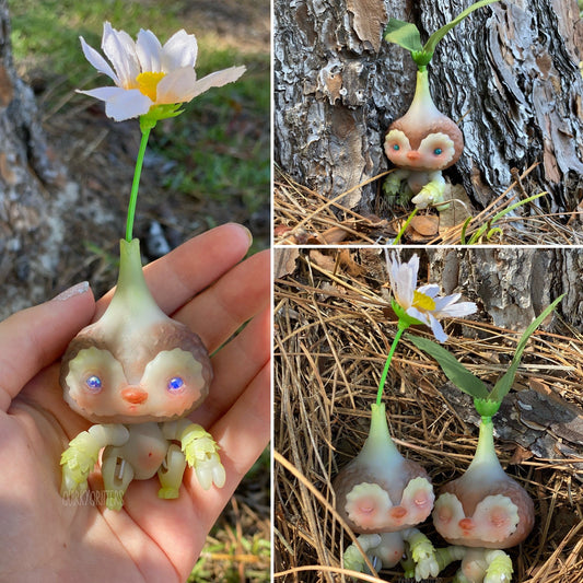 Sloth Sprouting Sprite: A Sloth-like Plant Spirit Micro Ball Joint Doll