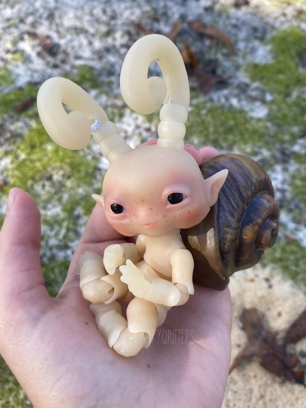 Snail: The Miniscule Mollusc 3D Printed Ball Jointed Doll