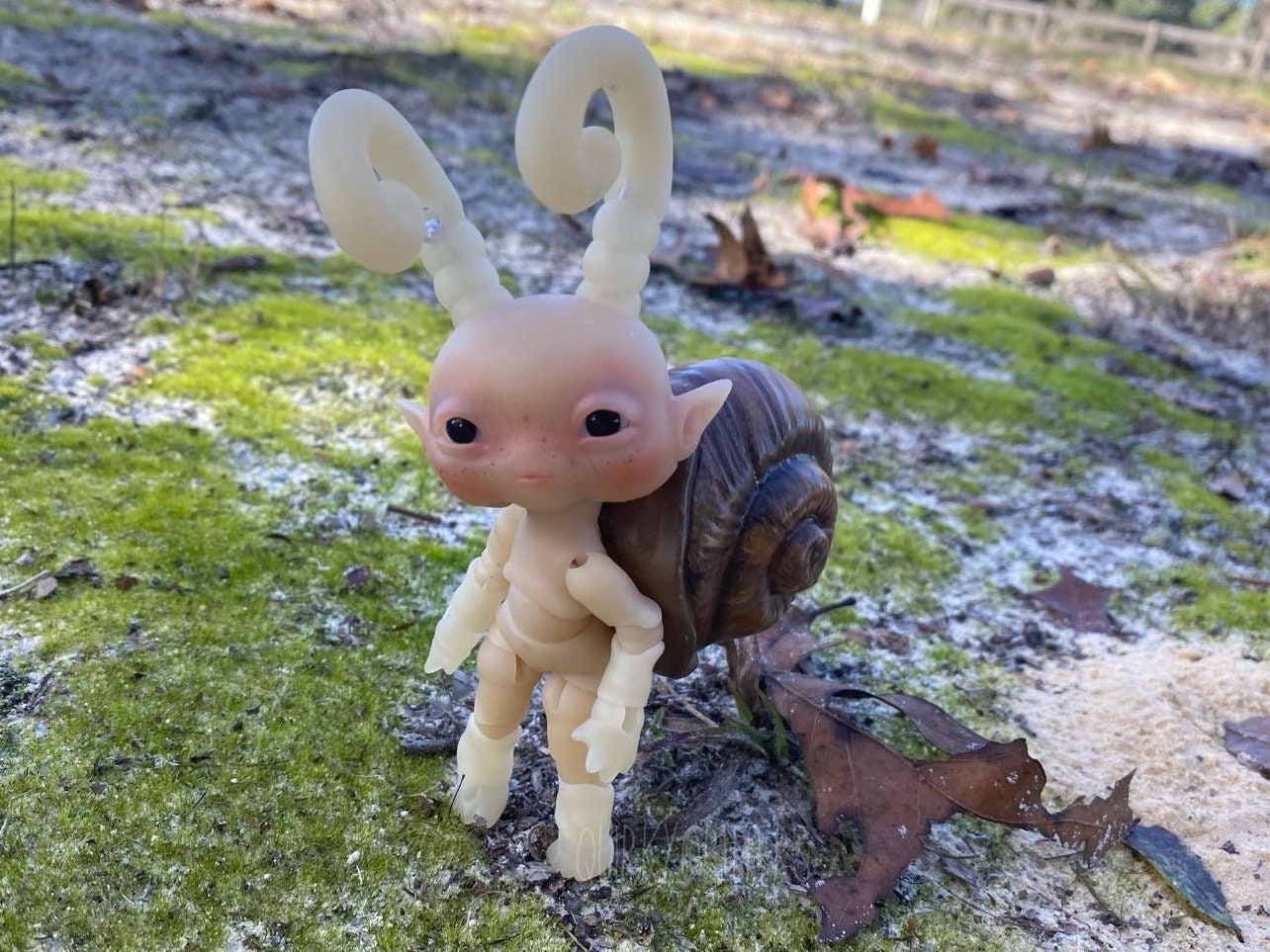 Snail: The Miniscule Mollusc 3D Printed Ball Jointed Doll