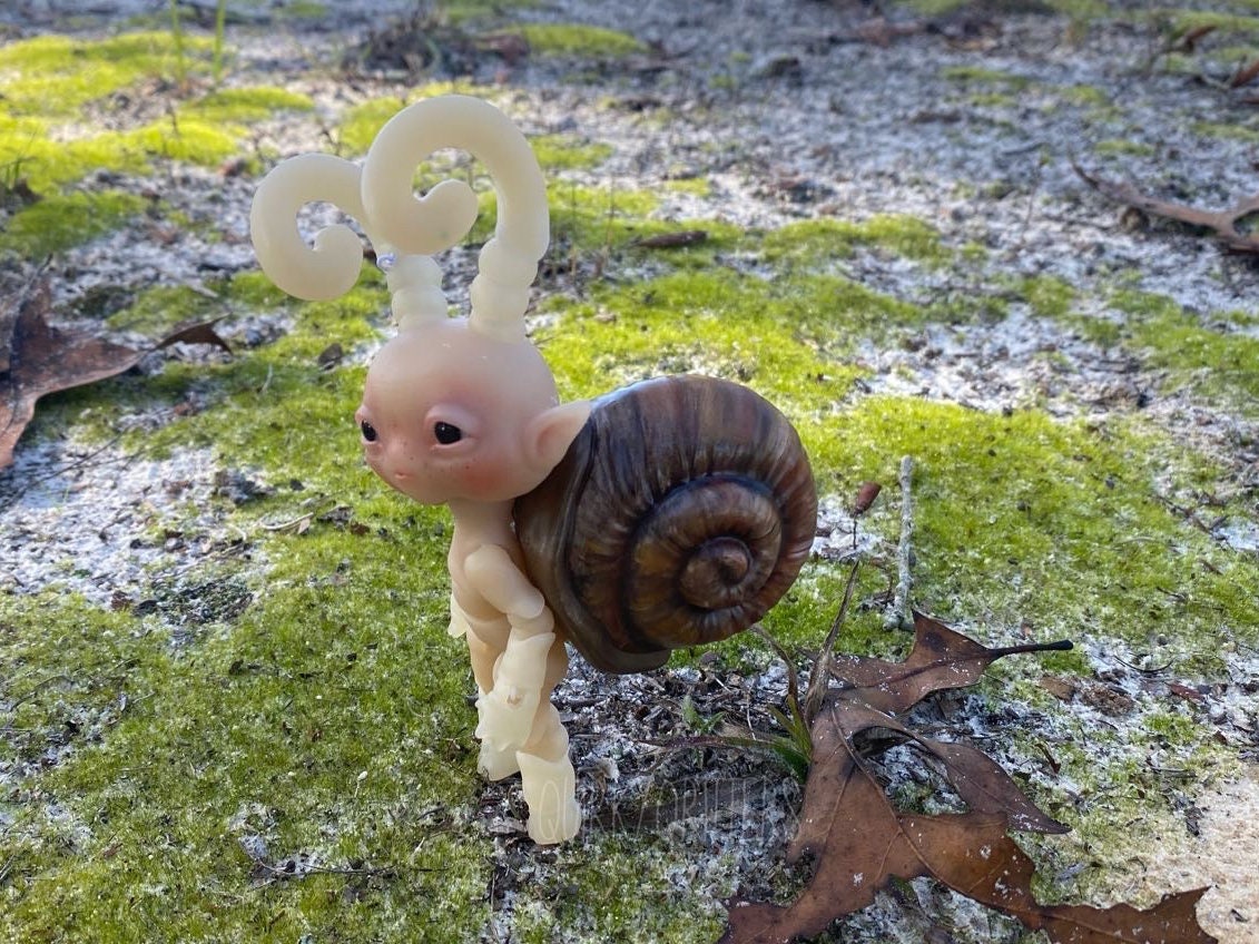 Snail: The Miniscule Mollusc 3D Printed Ball Jointed Doll