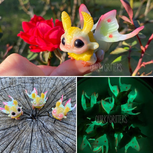 Luna: The Tiny Dragon Lunar Moth Ball Joint Doll