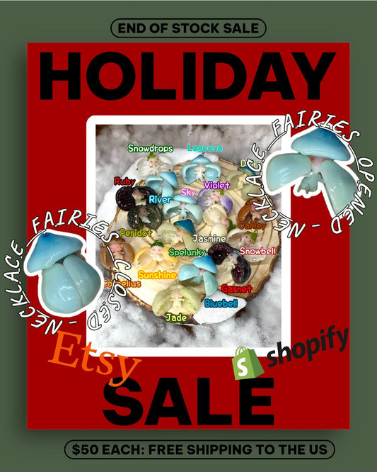 READY TO SHIP: Necklace Fairies Holiday Sale
