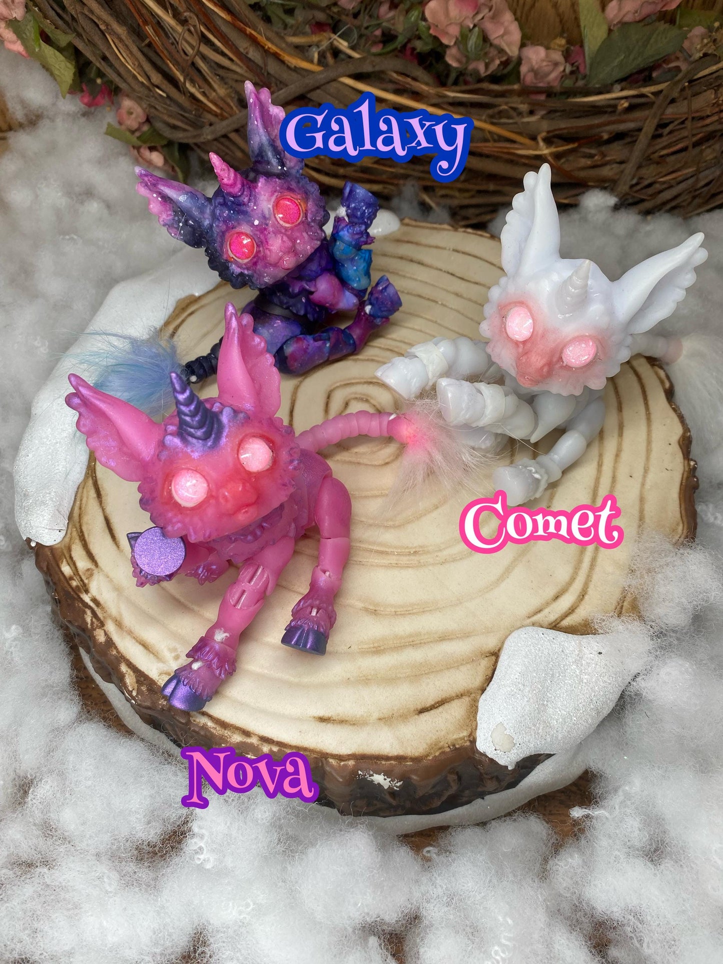 READY TO SHIP: Holiday Lot 2 - Catfish, Sleepy Dragons, Firefly, and Unicorn Ball Jointed Dolls