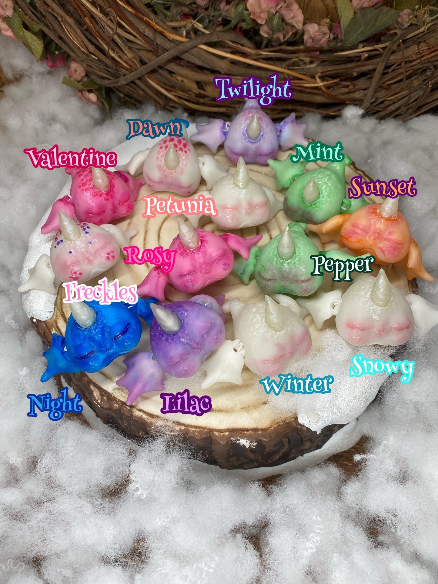 READY TO SHIP: Holiday Lot 2 - Catfish, Sleepy Dragons, Firefly, and Unicorn Ball Jointed Dolls