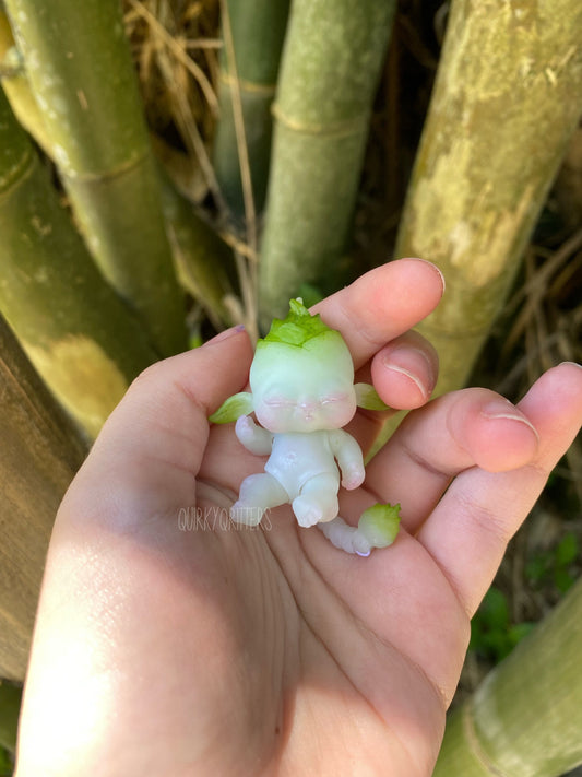 Bamboo Shoot Fairy Baby: a micro 3D Resin Printed Baby Doll