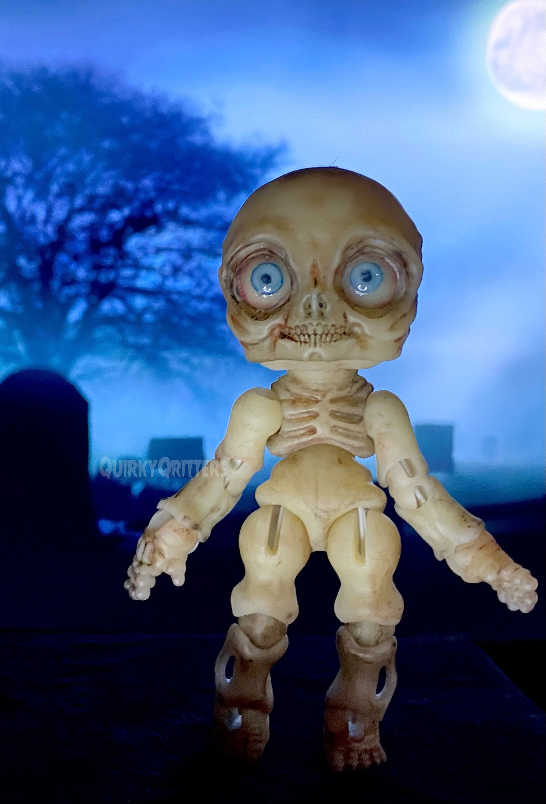 Skully: the Spooky Skeleton, Zombie, UnDead Ball Jointed Doll